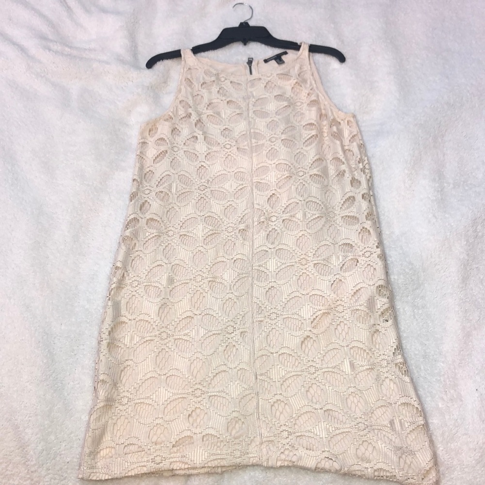 Mango Creme knitted short Dress